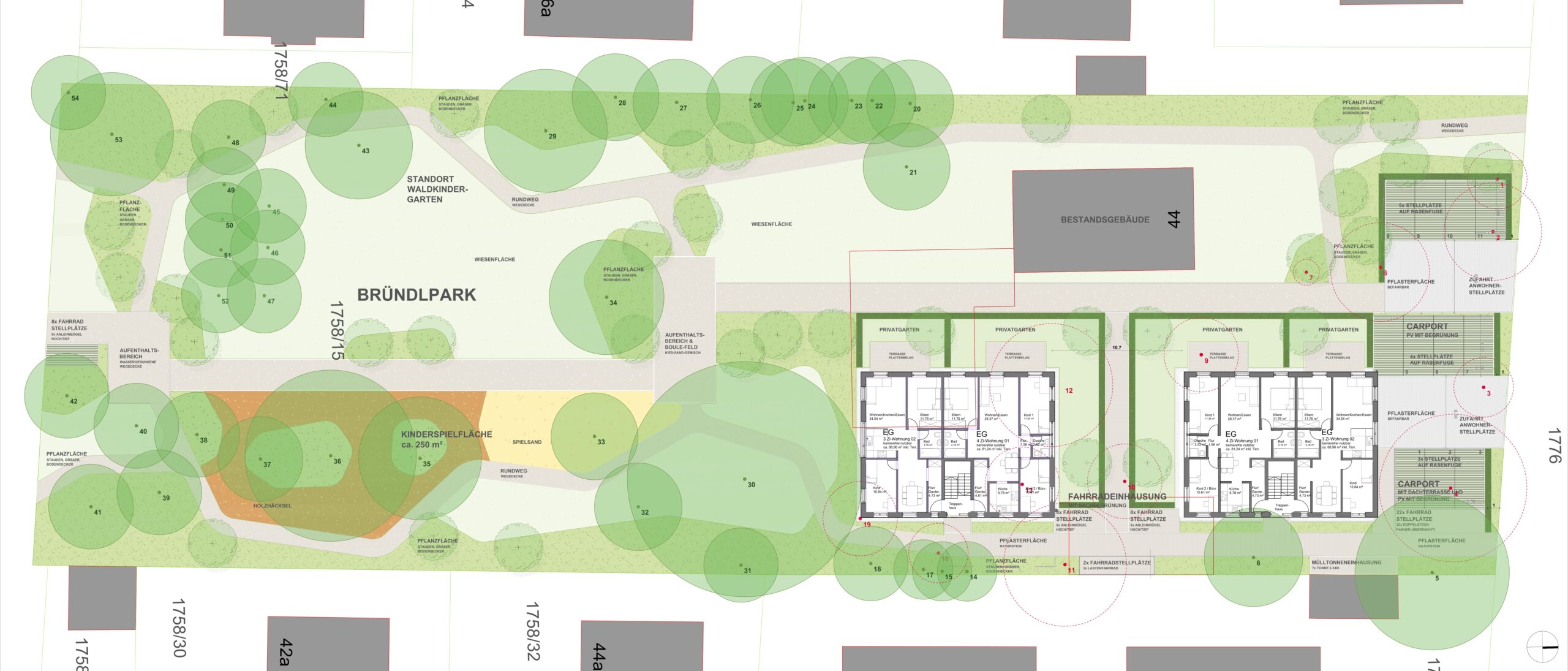 Plan vom Bründlpark